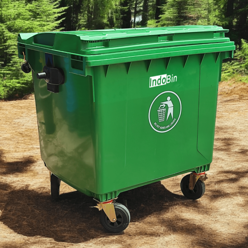 Indobin Tempat sampah besar 1100 liter - Mega Fiberglass